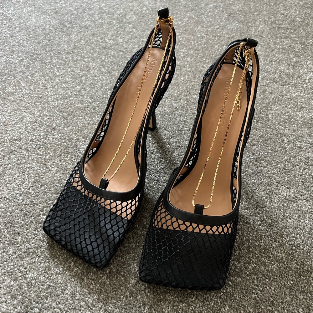 Bottega Veneta Stretch Mesh Heels